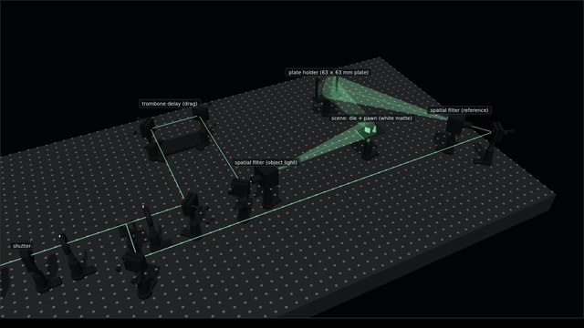 Hologram bench